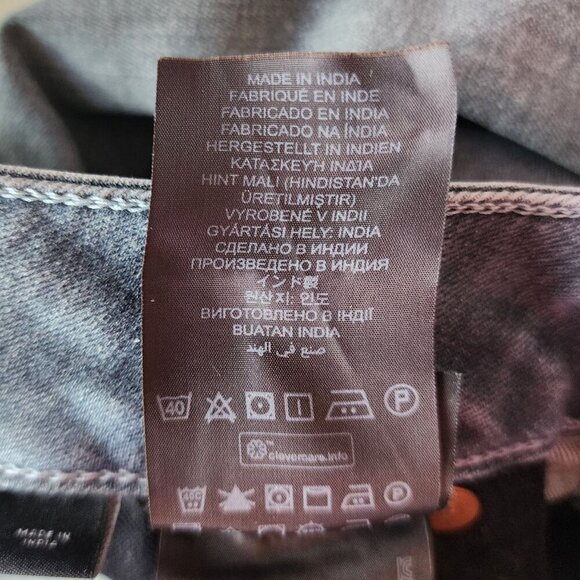 G-Star Raw D-Staq Mid Skinny Distressed Gray Denim Jeans Mens 29X32 - Picture 8 of 11